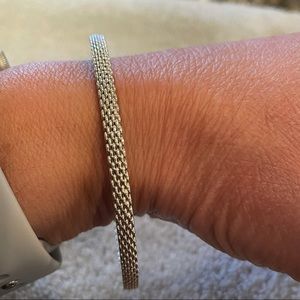 Tiffany & Co 925 Mesh Bangle Bracelet